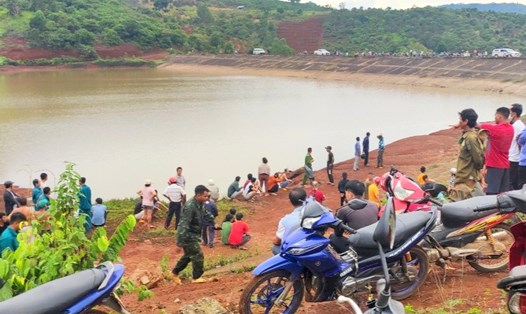 Hiện trường vụ đuối nước làm 3 người tử vong ở Lâm Đồng. Ảnh: Bảo Lâm