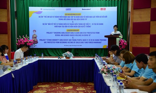 Hội thảo khởi động 2 dự án được Sở Giáo dục và Đào tạo tỉnh Hà Giang và Plan International Việt Nam phối hợp tổ chức. Ảnh: Ban tổ chức