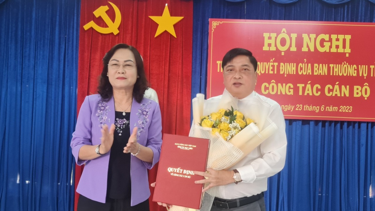 Giám đốc Sở Tài chính Bạc Liêu làm Bí thư Thị ủy Giá Rai