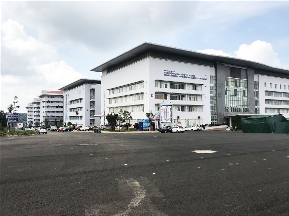 Bệnh viện Đa khoa vùng Tây Nguyên, nơi cháu N.X.N đang điều trị.  Ảnh: Bảo Trung