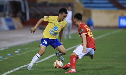 Nam Định và Thanh Hoá chia điểm sau trận hoà 0-0. Ảnh: Tùng Phan