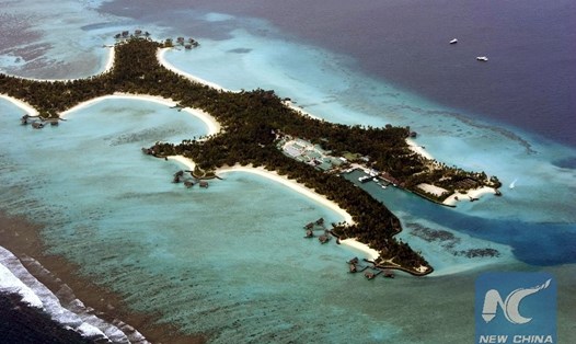 Một hòn đảo của Maldives. Ảnh: Xinhua