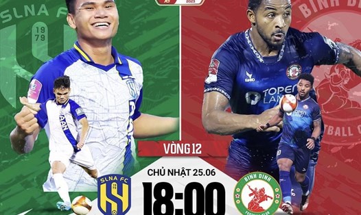 Sông Lam Nghệ An tiếp đón Bình Định tại vòng 12 V.League. Ảnh: FPT Play