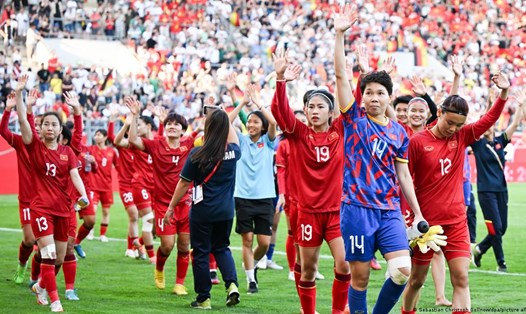 Tuyển nữ Việt Nam đã tích lũy được nhiều giá trị từ trận đấu với tuyển Đức cũng như chuyến tập huấn châu Âu lần này. Ảnh: LĐBĐ Đức