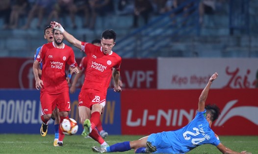 Viettel giành chiến thắng 2-1 trước Bình Dương tại vòng 12 V.League 2023. Ảnh: Minh Dân