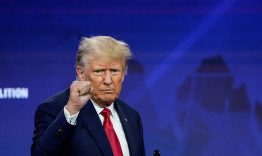 Ông Donald Trump phát biểu tại một sự kiện ngày 24.6.2023 ở Washington D.C. Ảnh: AFP