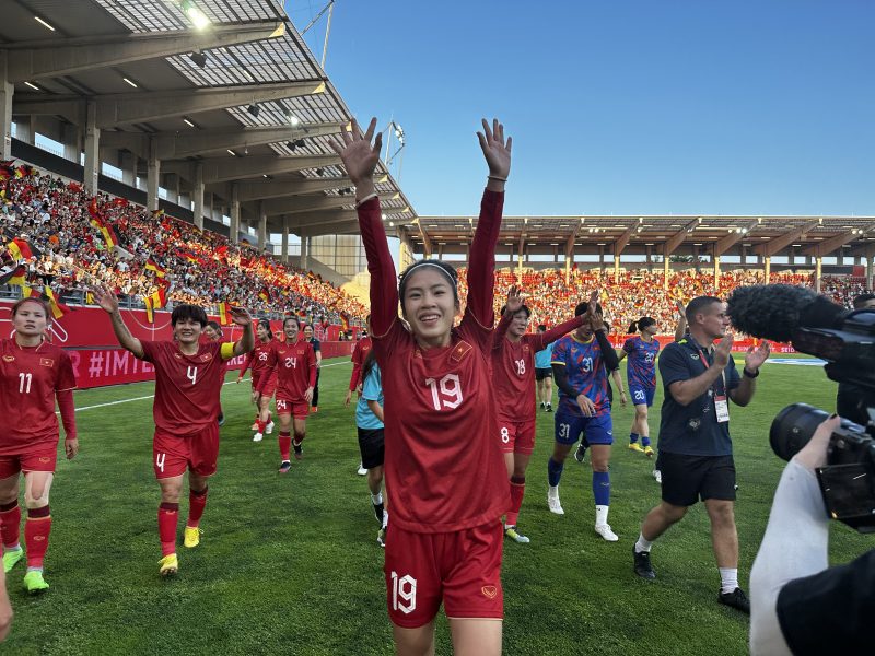 Đội tuyển nữ Việt Nam đang có sự tự tin nhất định trước thềm World Cup nữ 2023. Ảnh: VFF