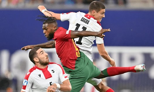 U21 Bồ Đào Nha (áo đỏ) đang đứng cuối bảng A và buộc phải thắng U21 Bỉ để giành vé vào tứ kết U21 EURO 2023. Ảnh: UEFA