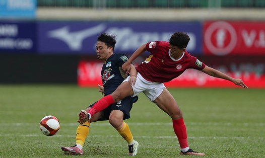 Hoàng Anh Gia Lai chỉ có 1 trận thắng tại sân nhà Pleiku mùa này, thành tích này khiến họ chưa vào Top 8 sau 12 vòng đấu. Ảnh: VPF