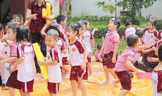 Chương trình Hè “Colors of Childhood” tạo nên một tuổi thơ đầy sắc màu cho mỗi “công dân thời đại” SGA. Ảnh: Saigon Academy