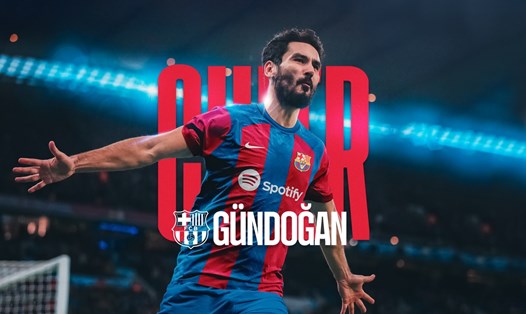 Ilkay Gundogan đã chính thức trở thành cầu thủ của Barcelona. Ảnh: FC Barcelona