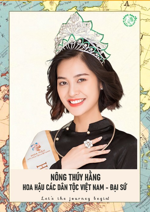 Hoa hậu Nông Thúy Hằng trở thành đại sứ dự án “Cùng con đi khắp thế gian“. Ảnh: Ban tổ chức