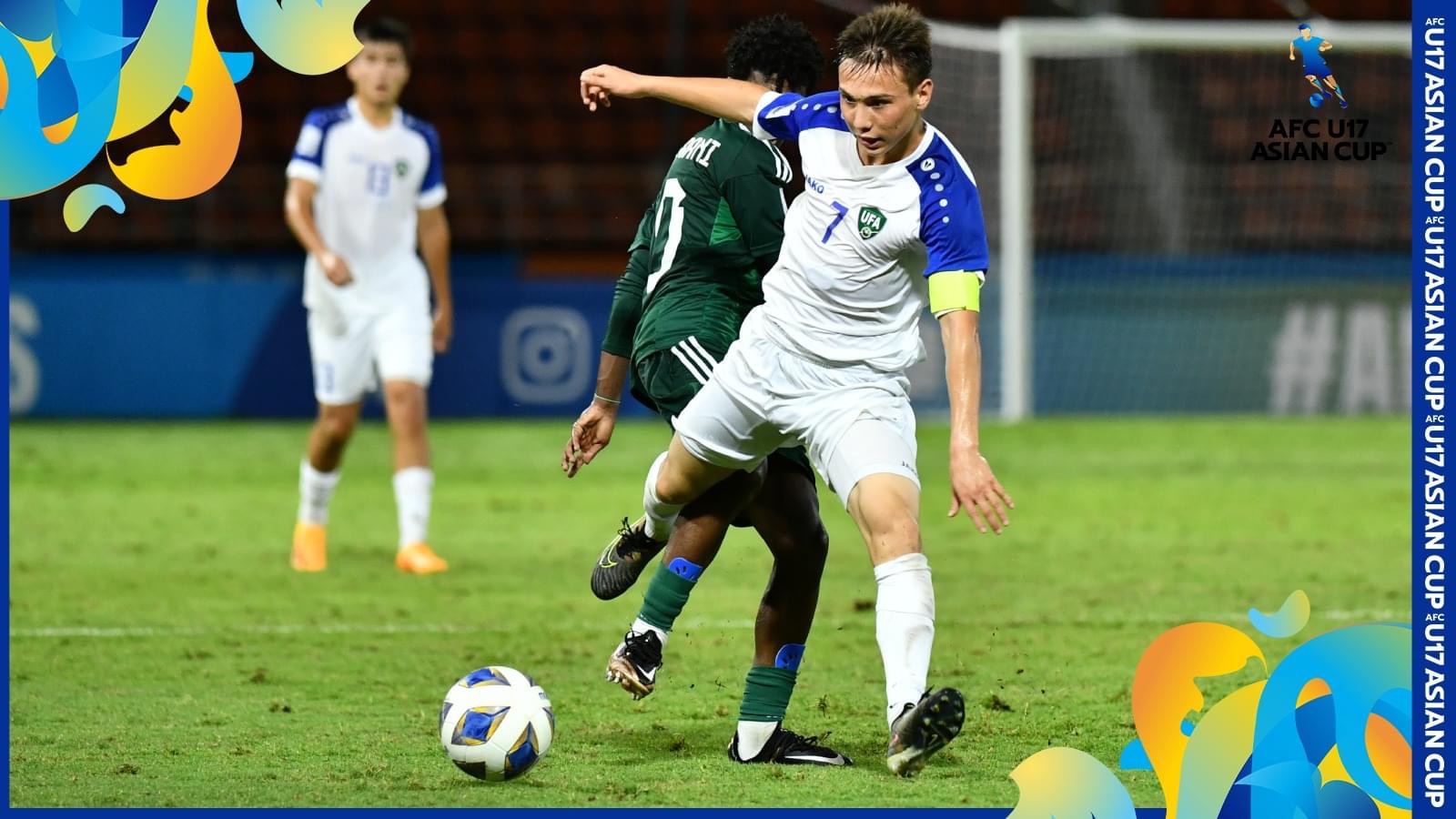 U17 Uzbekistan giành chiến thắng 2-0 trước U17 Saudi Arabia. Ảnh: AFC