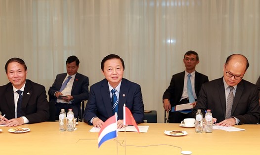 Phó Thủ tướng Chính phủ Trần Hồng Hà (giữa) khẳng định Việt Nam luôn coi trọng quan hệ Đối tác toàn diện với Hà Lan. Ảnh: Bộ Ngoại giao