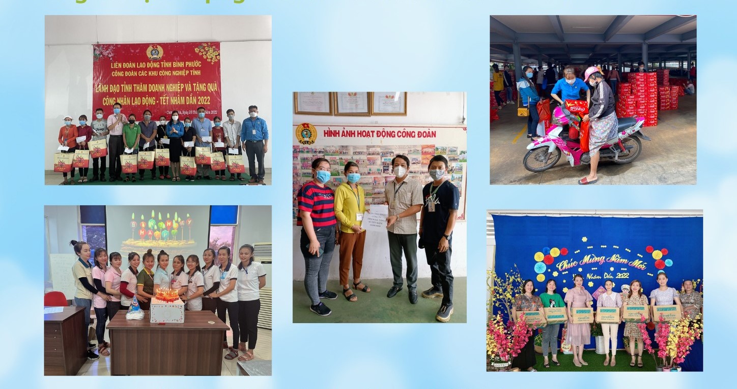 Tác phẩm dự thi là một chùm 5 ảnh. Ảnh: LĐLĐ tỉnh Bình Phước