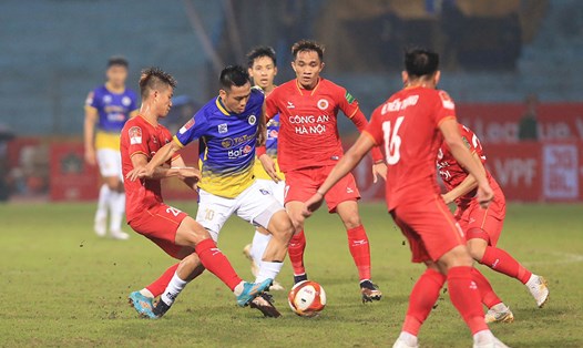Câu lạc bộ Công an Hà Nội gặp nhiều thách thức từ Hà Nội và Viettel tại V.League 2023. Ảnh: VPF