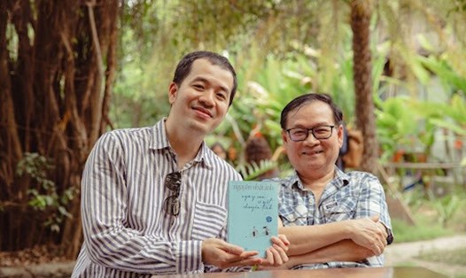 Đạo diễn Trịnh Đình Lê Minh và nhà văn Nguyễn Nhật Ánh. Ảnh: Nhân vật cung cấp