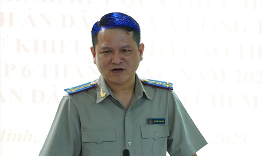 Ông Nguyễn Văn Hòa, Cục trưởng Cục Thi hành án dân sự TP Hồ Chí Minh. Ảnh: Anh Tú