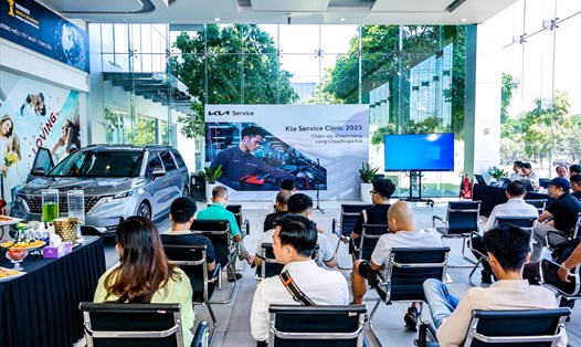 Kia Việt Nam khẳng định triết lý Tận tâm phục vụ thông qua chương trình Chăm sóc khách hàng cùng chuyên gia Kia. Ảnh: Thaco Auto
