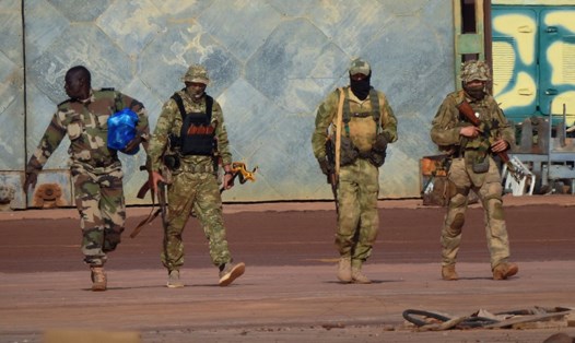 3 lính đánh thuê người Nga ở phía bắc Mali. Ảnh: Quân đội Pháp