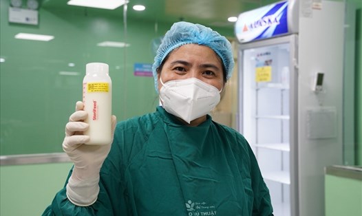 Ngân hàng sữa mẹ ở Bệnh viện Nhi Trung ương đã cung cấp sữa mẹ cho trẻ sinh non, nhẹ cân, bệnh nhi đang điều trị tại bệnh viện. Ảnh: Bệnh viện cung cấp
