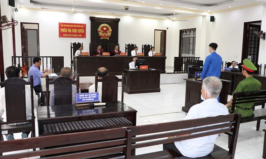 Quang Cảnh phiên Tòa xét xử bị cáo Trần Võ Phương Bình về tội giết người. Ảnh: Công an cung cấp. 