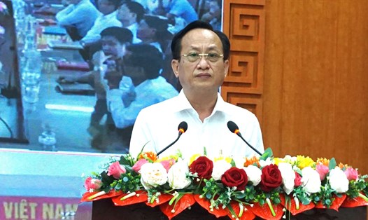 Chủ tịch UBND tỉnh Bạc Liêu Phạm Văn Thiều đề nghị các doanh nghiệp nói thẳng các vướng mắc. Ảnh: Nhật Hồ