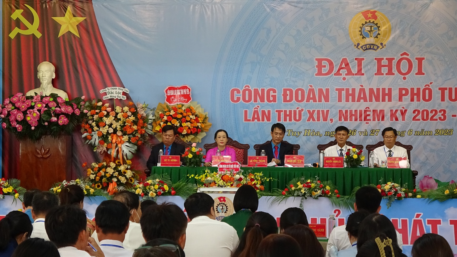 Đại hội XIV Công đoàn thành phố Tuy Hòa đã đề ra 11 chỉ tiêu phấn đấu cho nhiệm kì 2023-2028. Ảnh: Mạnh Tuấn
