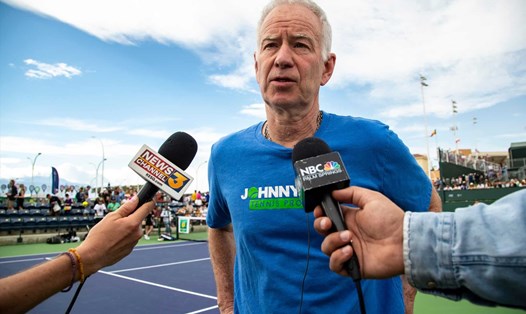 Huyền thoại John McEnroe phản đối việc Quỹ đầu tư công Saudi Arabia đầu tư vào quần vợt thế giới. Ảnh: Desert Sun