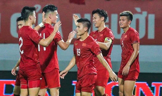 Đội tuyển Việt Nam được cộng điểm sau 2 chiến thắng ở các trận đấu giao hữu. Ảnh: Minh Dân