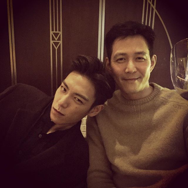 T.O.P và Lee Jung Jae có quan hệ thân thiết. Ảnh: Instagram