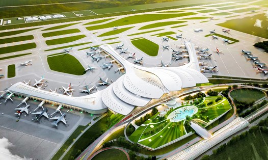 Sân bay quốc tế Long Thành hoàn thành sẽ trở thành cửa ngõ giao thương quan trọng. Ảnh: Bộ Giao thông Vận tải 