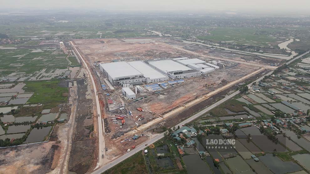2 dự án 250 triệu USD của Công ty Foxconn Singapore PTE LTD sẽ đầu tư tại KCN Sông Khoai (thị xã Quảng Yên). Ảnh: Đoàn Hưng