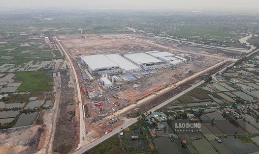 2 dự án 250 triệu USD của Công ty Foxconn Singapore PTE LTD sẽ đầu tư tại KCN Sông Khoai (thị xã Quảng Yên). Ảnh: Đoàn Hưng