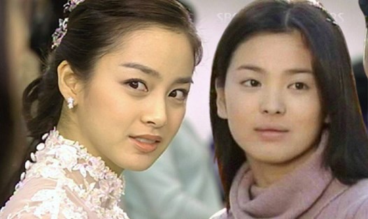 Kim Tae Hee và Song Hye Kyo đều là nữ thần màn ảnh của Hàn Quốc. Ảnh: Chụp màn hình