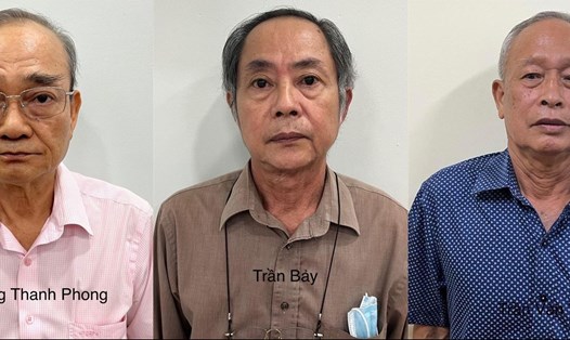 Ba cựu lãnh đạo VINAFOOD II bị bắt tạm giam. Ảnh: Bộ Công an