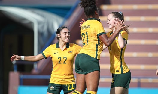 U20 Australia có chiến thắng đầu tay ở vòng loại U20 nữ châu Á. Ảnh: VFF.