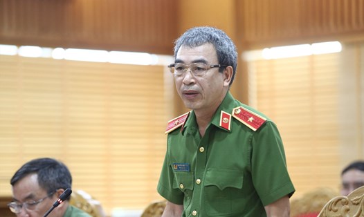 Thiếu tướng Nguyễn Văn Thành - Phó Cục trưởng C03 nói về việc gửi tiền tiết kiệm thành gói bảo hiểm. Ảnh: Quang Việt