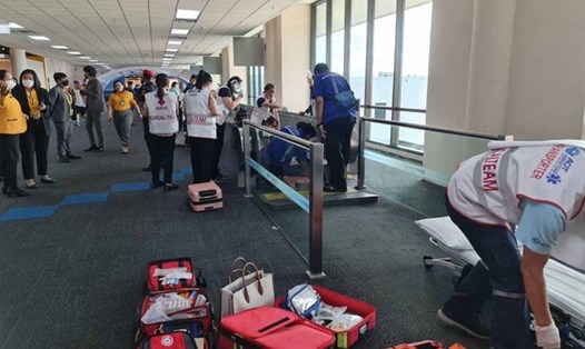 Hiện trường vụ việc ở sân bay