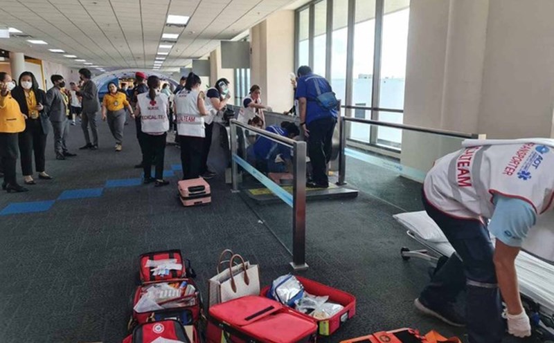 Hiện trường vụ việc ở sân bay