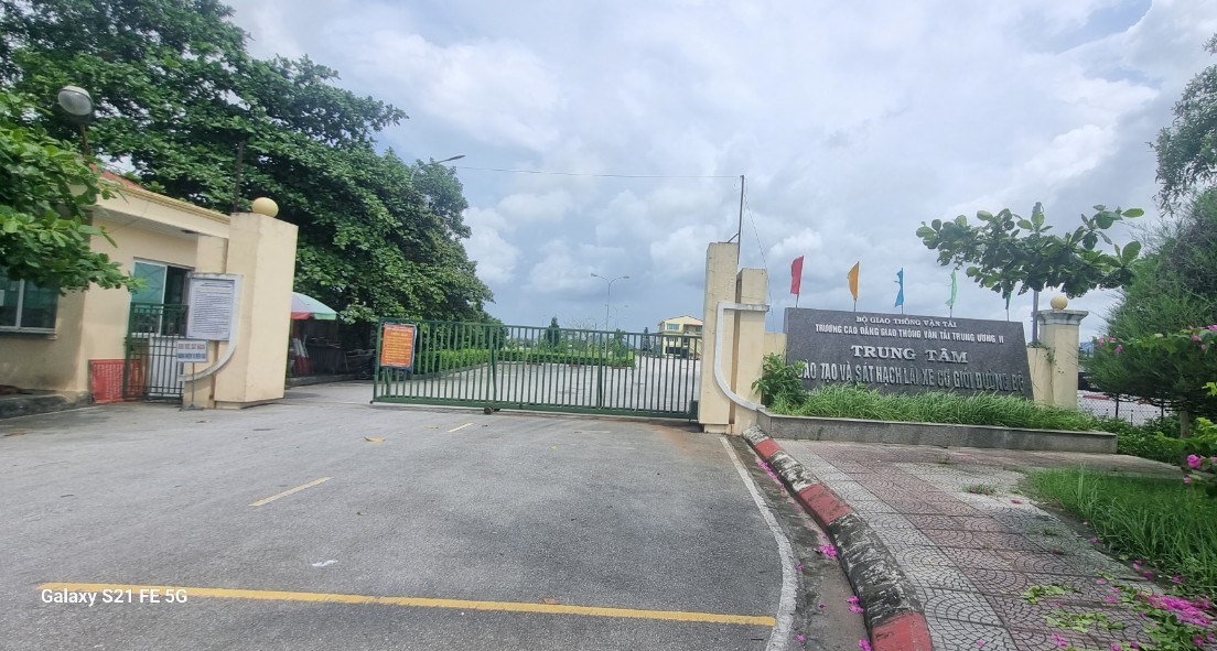 Trung tâm sát hạch và đào tạo lái xe cơ giới đường bộ, Trường Cao đẳng GTVT Trung ương 2. Ảnh: Mai Chi