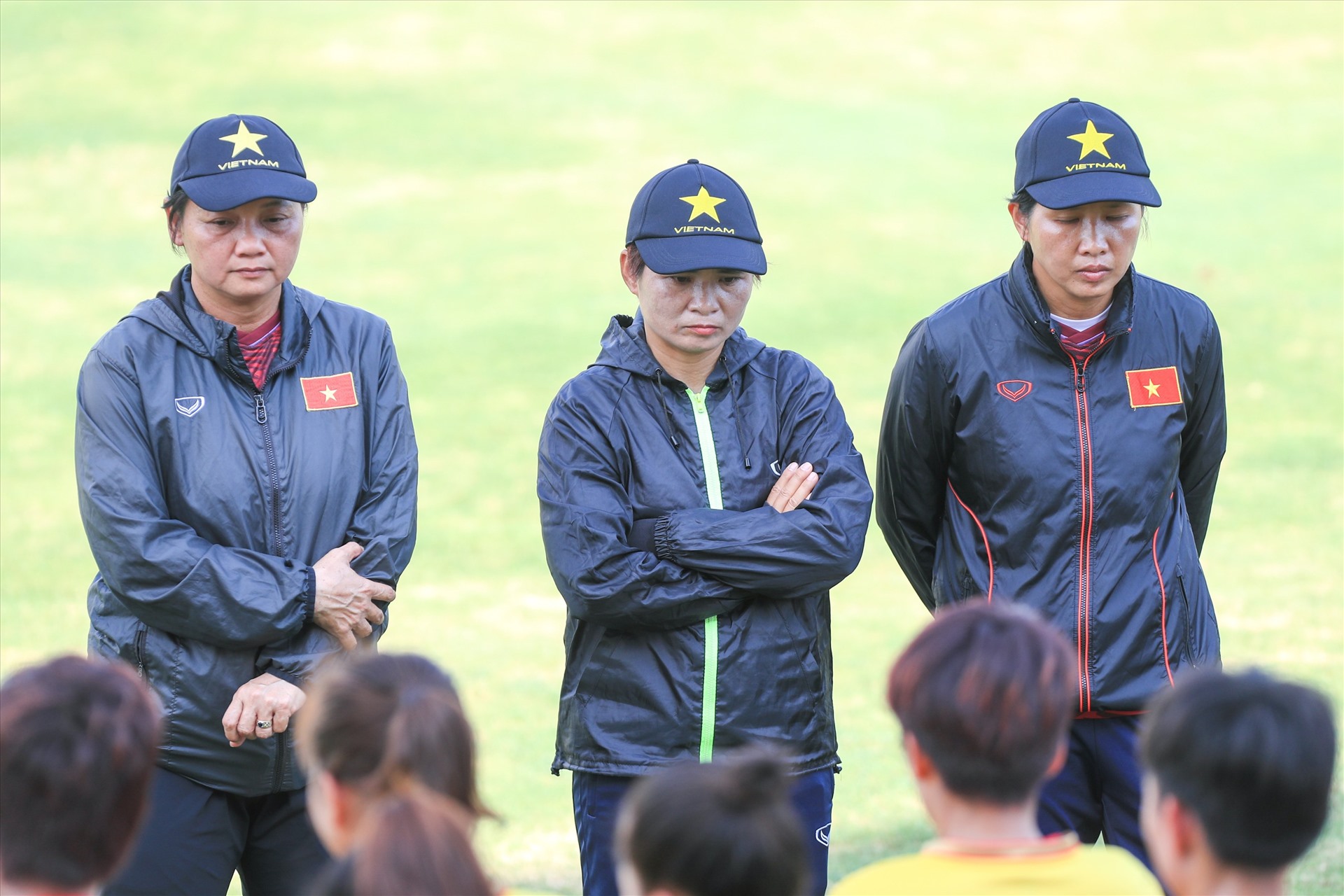 Ngày 30.6, đội tuyển nữ Việt Nam tiếp tục có buổi tập tại Trung tâm đào tạo bóng đá trẻ Việt Nam để chuẩn bị cho World Cup nữ 2023.