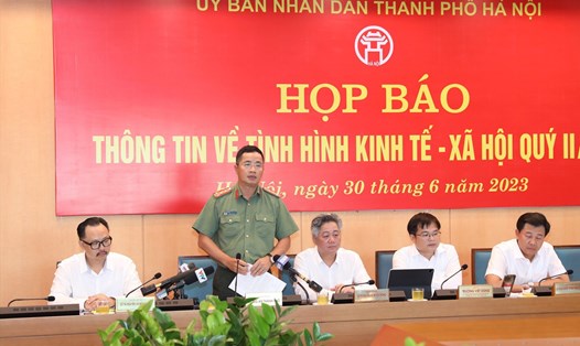 Đại tá Nguyễn Thành Long, Phó Giám đốc Công an TP Hà Nội. Ảnh: Phạm Đông