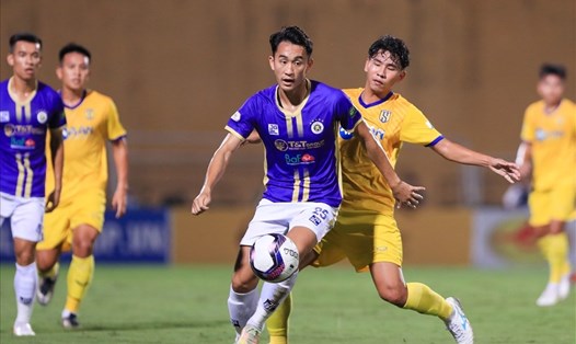 Hà Nội FC sẽ chạm trán Sông Lam Nghệ An ở vòng 13 V.League 2023. Ảnh: Minh Dân