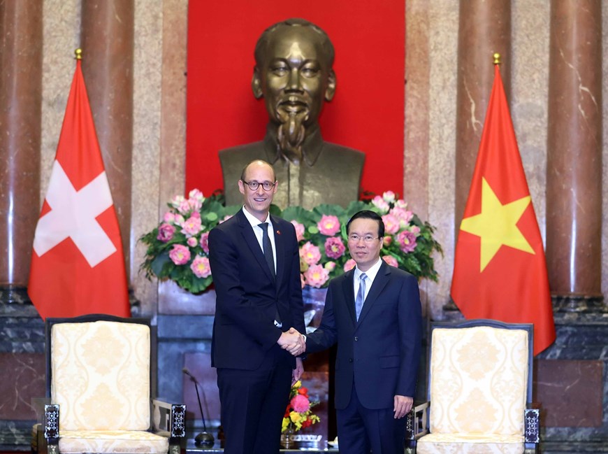 Thụy Sĩ luôn coi Việt Nam là quốc gia ưu tiên trong phát triển quan hệ hợp tác. Ảnh: TTXVN