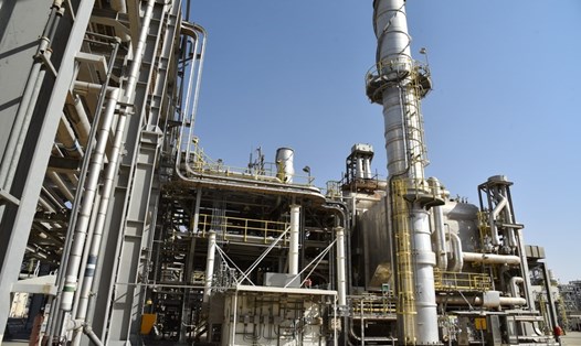 Khu công nghiệp của gã khổng lồ dầu mỏ Aramco ở Dammam, Saudi Arabia. Ảnh: Xinhua