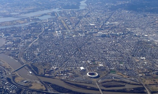 Quang cảnh Washington D.C, Mỹ nhìn từ trên cao. Ảnh: AFP