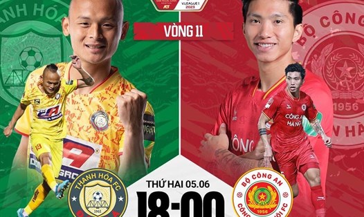 Câu lạc bộ Thanh Hoá tiếp đón Công an Hà Nội tại vòng 11 V.League. Ảnh: FPT Play