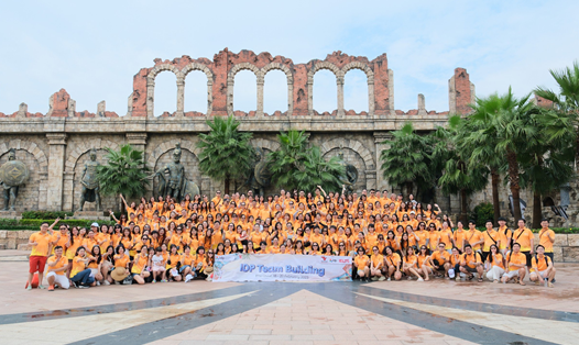 Đoàn khách MICE tham gia team building tại Phú Quốc tháng 2.2023. Ảnh: Vietluxtour