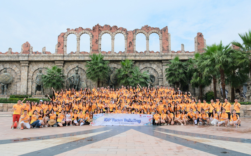 Đoàn khách MICE tham gia team building tại Phú Quốc tháng 2.2023. Ảnh: Vietluxtour